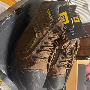Caterpillar slip resistant boot shoe. Size 9.5 steel toe